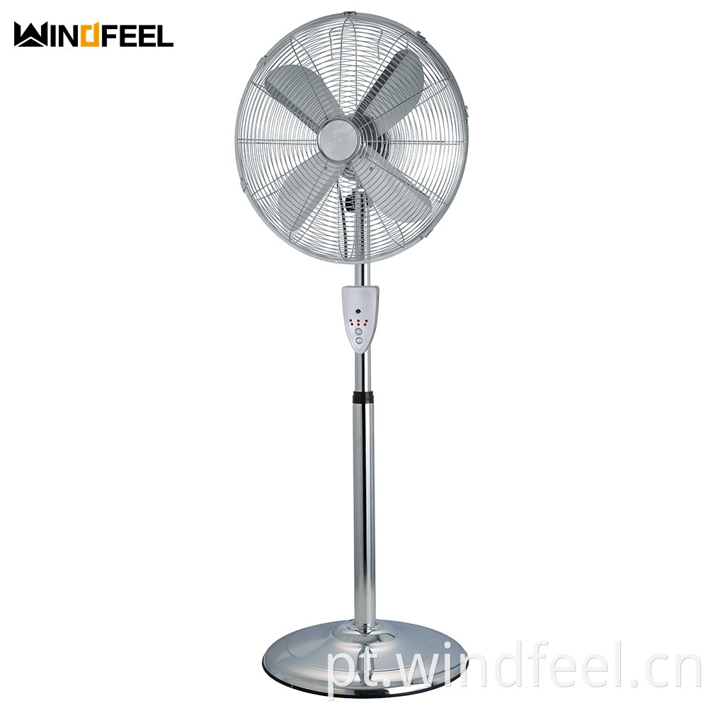 Ventilador de suporte de metal para resfriamento de ar com lâminas de metal de controle remoto 110-240V